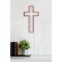 WALLXPERT Zidna LED dekoracija Cross Sign Red - slika 4