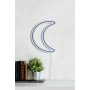 WALLXPERT Zidna LED dekoracija Crescent Blue - slika 5