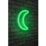 WALLXPERT Zidna LED dekoracija Crescent Green - slika 2