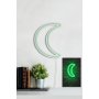 WALLXPERT Zidna LED dekoracija Crescent Green - slika 3