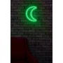 WALLXPERT Zidna LED dekoracija Crescent Green - slika 4