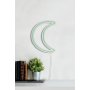 WALLXPERT Zidna LED dekoracija Crescent Green - slika 5