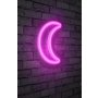 WALLXPERT Zidna LED dekoracija Crescent Pink - slika 2