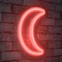 WALLXPERT Zidna LED dekoracija Crescent Red - slika 1