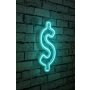 WALLXPERT Zidna LED dekoracija Dollar Sign Blue - slika 2