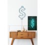 WALLXPERT Zidna LED dekoracija Dollar Sign Blue - slika 3