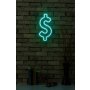 WALLXPERT Zidna LED dekoracija Dollar Sign Blue - slika 4