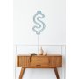 WALLXPERT Zidna LED dekoracija Dollar Sign Blue - slika 5