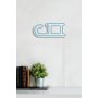 WALLXPERT Zidna LED dekoracija Sled Blue - slika 3