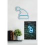 WALLXPERT Zidna LED dekoracija Santa Claus Blue - slika 3