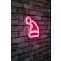 WALLXPERT Zidna LED dekoracija Santa Claus Pink - slika 2
