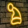 WALLXPERT Zidna LED dekoracija Santa Claus Yellow - slika 1