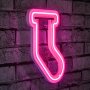 WALLXPERT Zidna LED dekoracija Socks Pink - slika 1