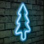 WALLXPERT Zidna LED dekoracija Christmas Pine Blue - slika 1