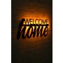 WALLXPERT Zidna LED dekoracija Welcome Home Yellow - slika 3