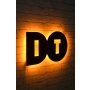 WALLXPERT Zidna LED dekoracija Do It Yellow - slika 2