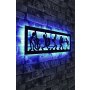 WALLXPERT Zidna LED dekoracija Music Band Blue - slika 3