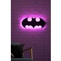 WALLXPERT Zidna LED dekoracija Batman Pink - slika 3