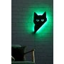 WALLXPERT Zidna LED dekoracija Cat 2 Green - slika 3