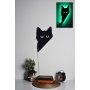 WALLXPERT Zidna LED dekoracija Cat 2 Green - slika 1