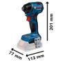 BOSCH GDR 18V-220 C Professional Udarni odvrtač, 06019L6000 - slika 2