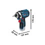 BOSCH GDR 12V-105 Professional Akumulatorski udarni odvrtač u L-BOXX 102 sa 2 x 2,0 Ah Li-ion akumulatora, brzi punjač, 06019A6977 - slika 3