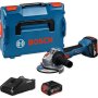 BOSCH GWS 18V-8 Professional Akumulatorska ugaona brusilica u L-BOXX 136 sa navrtkom, 06019N9003 - slika 1
