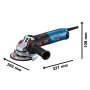 BOSCH GWS 17-125 Professional Ugaona brusilica, 06017D0200 - slika 2