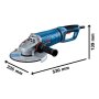 BOSCH GWS 27-230 JR Professional Ugaona brusilica, 06018C7320 - slika 3