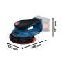 BOSCH GEX 18V-150-3 Professional Akumulatorska ekscentar brusilica u L-BOXX 162, 0601372903 - slika 3