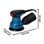 BOSCH GEX 125 Professional Ekscentar brusilica, 06013A8020 - slika 2