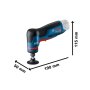 BOSCH GWG 12V-50 S Professional Rotaciona brusilica u L-BOXX 102, 06013A7001 - slika 3