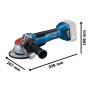 BOSCH GWX 18V-10 P Professional Akumulatorska ugaona brusilica sa sistemom X-LOCK, 06019J4200 - slika 2