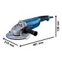 BOSCH GWS 27-180 J Professional Ugaona brusilica, 06018C4320 - slika 3