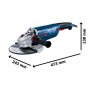 BOSCH GWS 24-230 P Professional Ugaona brusilica, 06018C3100 - slika 3
