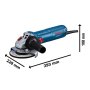 BOSCH GWS 12-125 Professional Ugaona brusilica + SDS navrtka, 06013A6104 - slika 3
