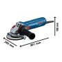 BOSCH GWS 12-125 Professional Ugaona brusilica, 06013A6106 - slika 2