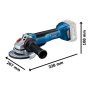 BOSCH GWS 18V-10 P Professional Akumulatorska ugaona brusilica, 06019J4100 - slika 2