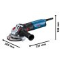 BOSCH GWS 14-125 S Professional Ugaona brusilica u koferu, 06017D0101 - slika 3