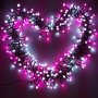 MUSICMAN Lampice za jelku sa 100 roze i belih LED dioda 10m - slika 1