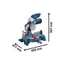 BOSCH GCM 254 Professional Kombinovana kružna testera, 0601B52000 - slika 2