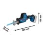 BOSCH GSA 18V-24 Professional Akumulatorska univerzalna testera, 06016A5100 - slika 3