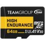 TEAM GROUP MICRO SDXC 64GB High Endurance UHS-I U3 V30, 100/50MB/s, THUSDX64GIV3002 ZA VIDEO NADZOR - slika 1
