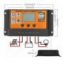 GEMBIRD GEMBIRD SOL-CONTROL30AO GMB MPPT automatski solarni kontroler punjenja baterije100A/50A/30A/20A/10A LCD Dual - slika 3