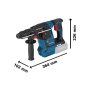 BOSCH GBH 18V-26F + GDE Professional Akumulatorska hamer bušilica u L-BOXX 238 sa priborom za usisavanje prašine, 061191000K - slika 3