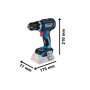 BOSCH GSB 18V-90 C Professional Akumulatorska vibraciona bušilica-odvrtač u L-BOXX 136, 06019K6102 - slika 3