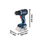 BOSCH GSR 18V-90 C Professional Akumulatorska bušilica-odvrtač sa 2x 4.0Ah ProCORE18V, 06019K6004 - slika 3