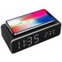 GEMBIRD DAC-WPC-01 Digitalni sat + alarm sa bežičnim punjenjem telefona, Crni 38270 OUTLET - slika 1