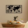 WALLXPERT Zidna dekoracija World Map Medium Metal Wall Decor - slika 2