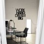 WALLXPERT Zidna dekoracija Work Hard Dream Bıg Metal Decor - slika 2